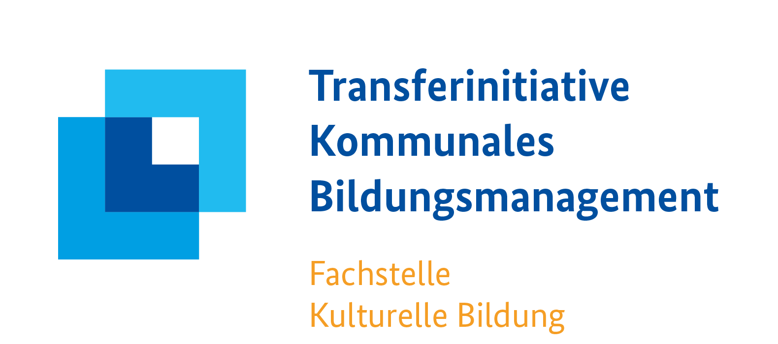 Logo Fachstelle Kulturelle Bildung im Rahmen der Transferinitiative Kommunales Bildungsmanagement im Programm „Bildungskommunen“