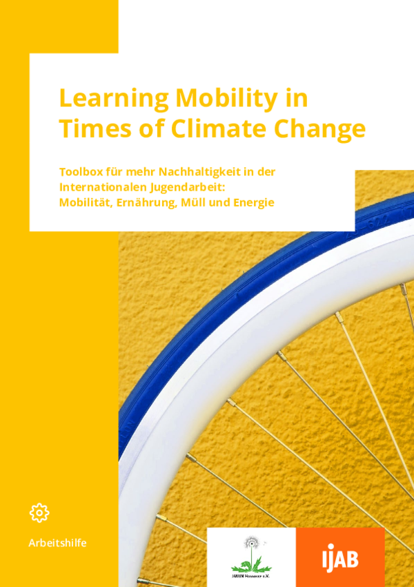 Titelbild der IJAB-Toolbox „Learning Mobility in Times of Climate Change“