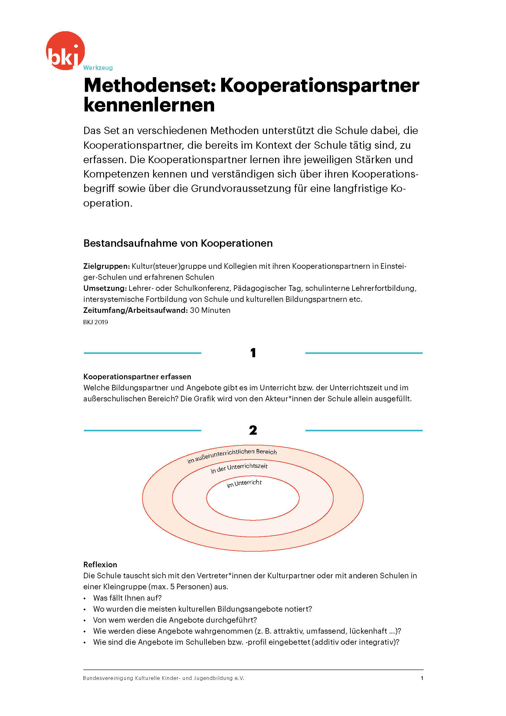 Titelbild Werkzeug Kooperationspartner kennenlernen der BKJ Titelbild Werkzeug Kooperationspartner kennenlernen der BKJ